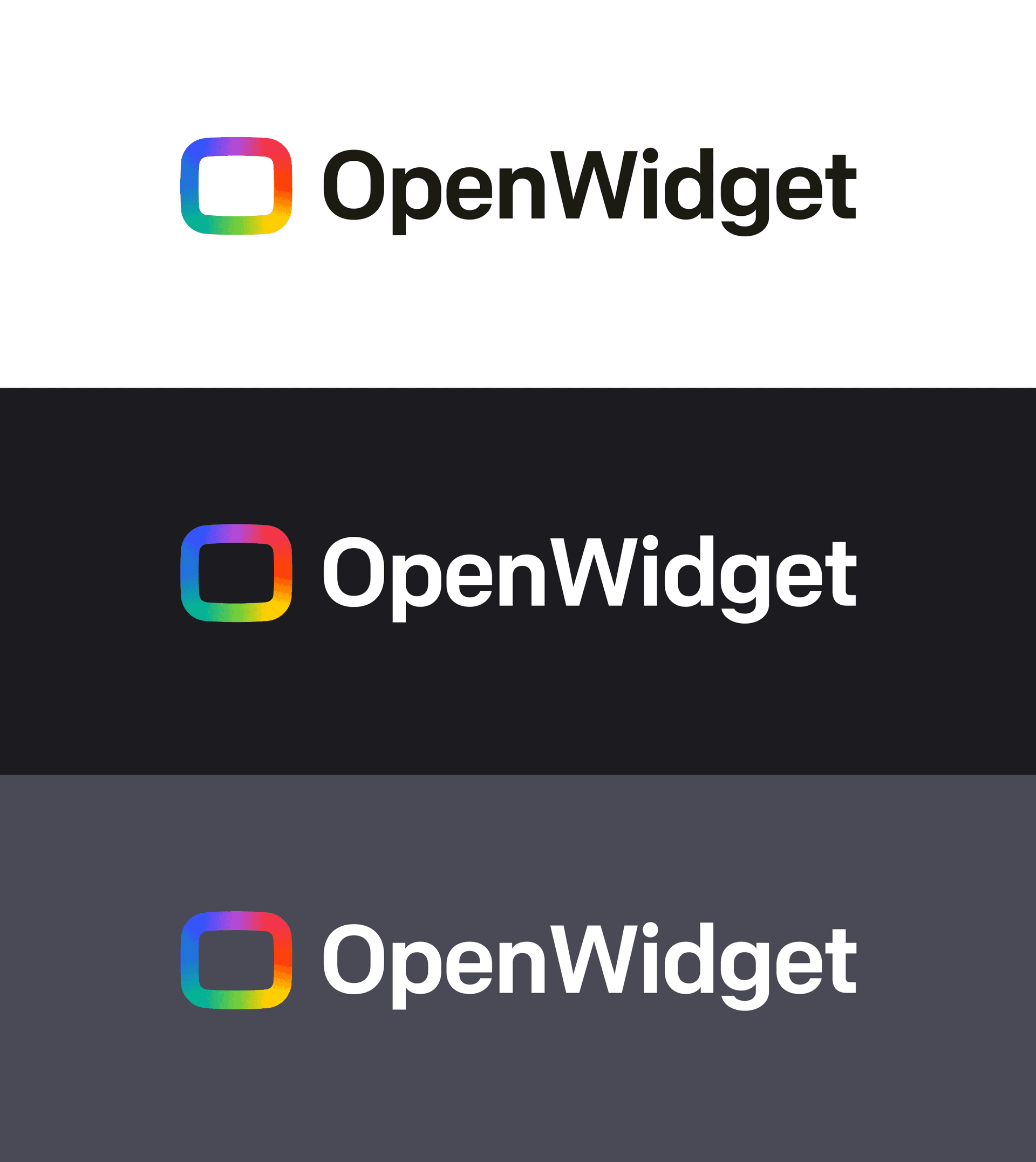 OpenWidget logo background usage