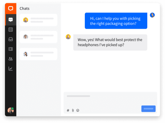 LiveChat simplified screens