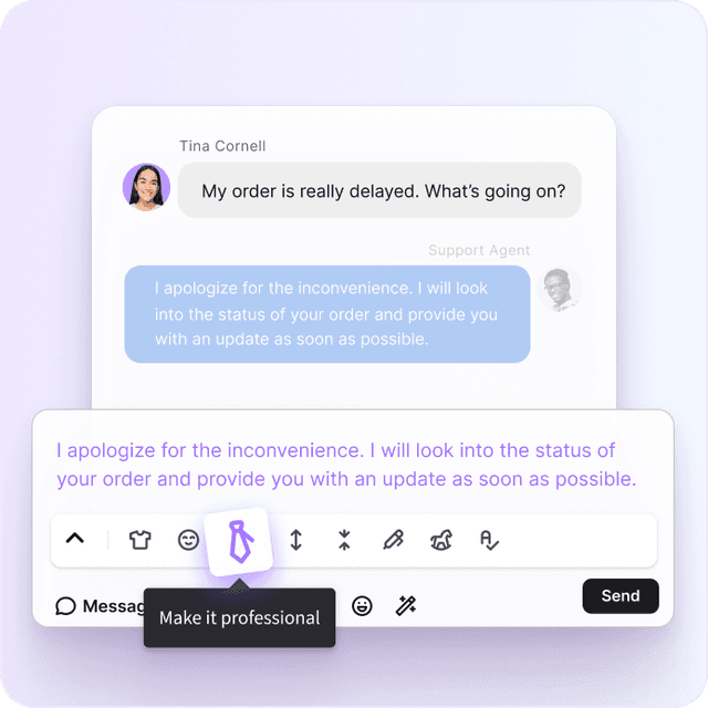 Discover your inner writer thanks to AI text enhancements.