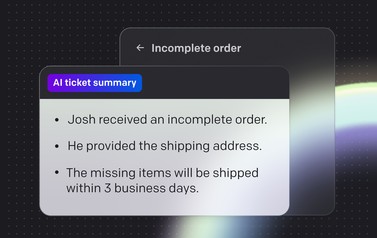 Interface showing AI-generated message suggestions based on chat context.