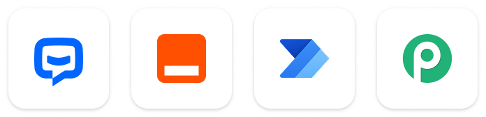 ChatBot, Zapier, Make, Power Automate, Pabbly logo