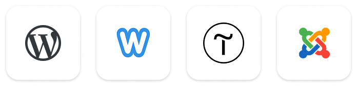 WordPress, Drupal, Joomla, Weebly, Tilda logo