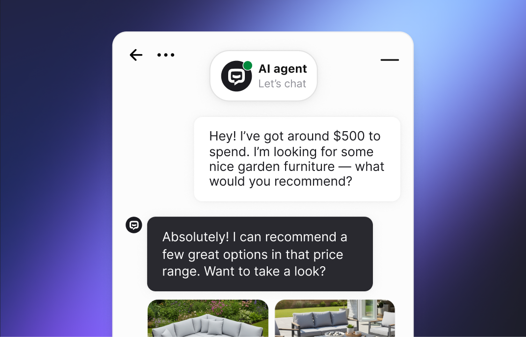 Text App AI agent chat