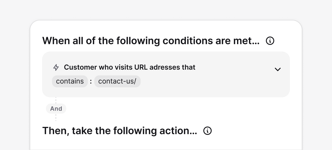 Text App routing rules configuration